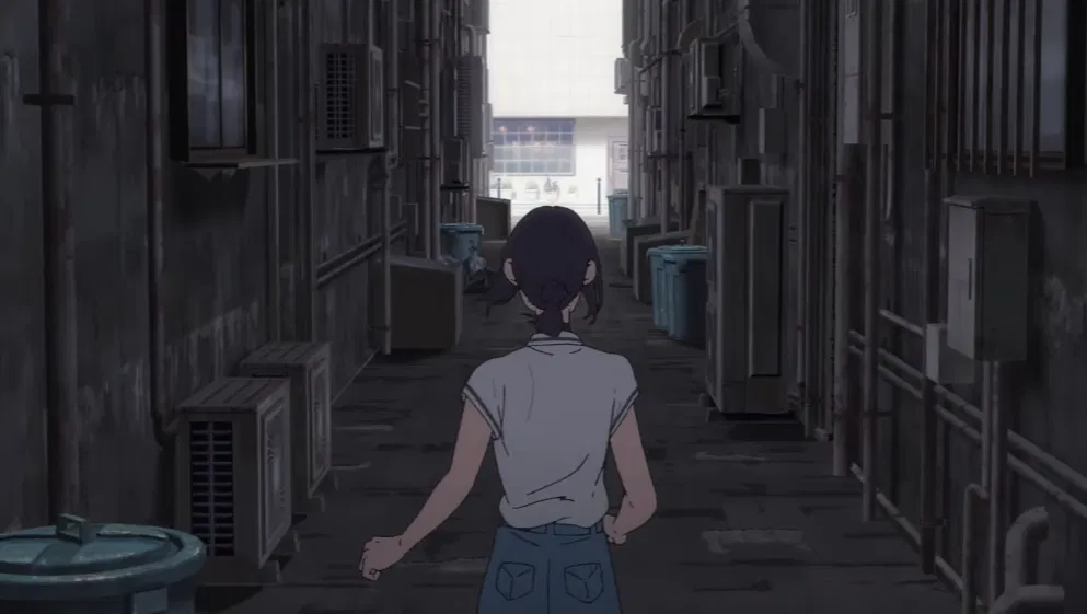 Reze in one of her final scenes, carrying quiet heartbreak.